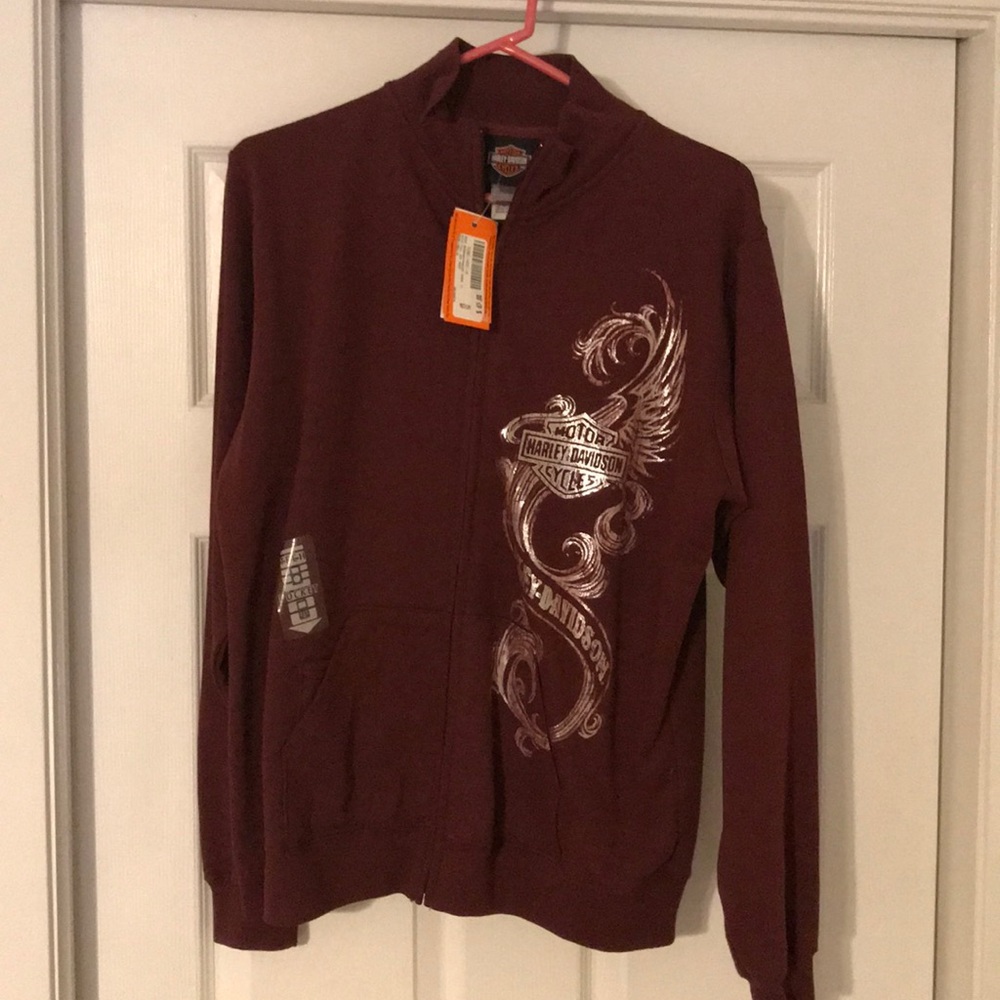 HD zip up lite weight sweatshirt. From Morgan Hill